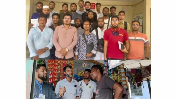 মুন্সিগঞ্জে কনশান কনজ্যুমার্স সোসাইটি’র জনসচেতনতা প্রচারনা ও লিফলেট বিতরণ