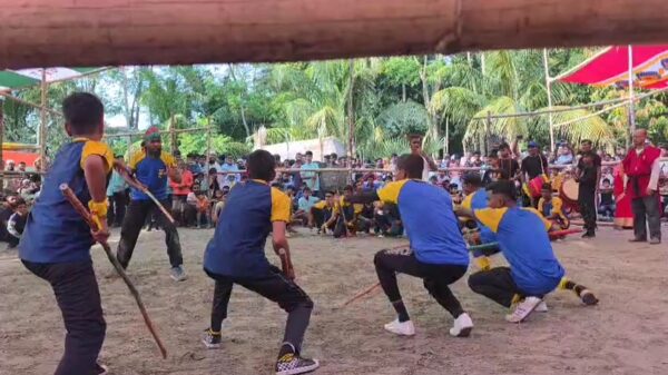 কালকিনিতে ঐতিহ্যবাহী সরদারী লাঠি খেলা অনুষ্ঠিত