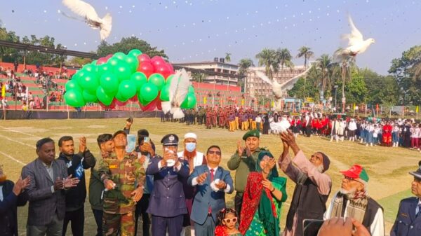 শিবচরে উৎসবমুখর পরিবেশে নানা আয়োজনে মহান বিজয় দিবস পালিত