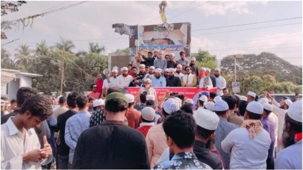 প্রতিবাদী কণ্ঠস্বর নিস্তব্ধ নয়—শরীফ ওসমান বিন হাদি হত্যার প্রতিবাদে শিবচরে বিক্ষোভ