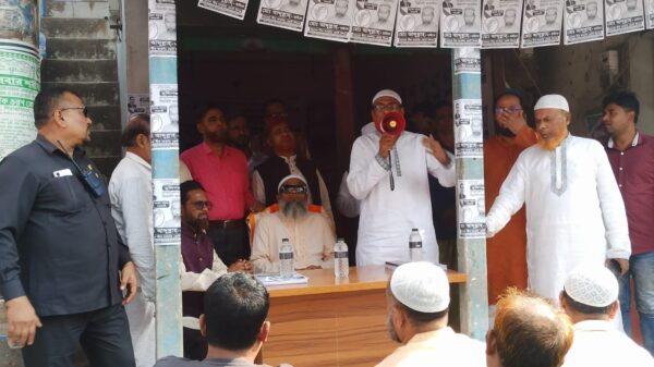 মুন্সীগঞ্জ-১ ধানের শীষের প্রার্থী শেখ মো. আব্দুল্লাহর গণসংযোগ ও পথসভা