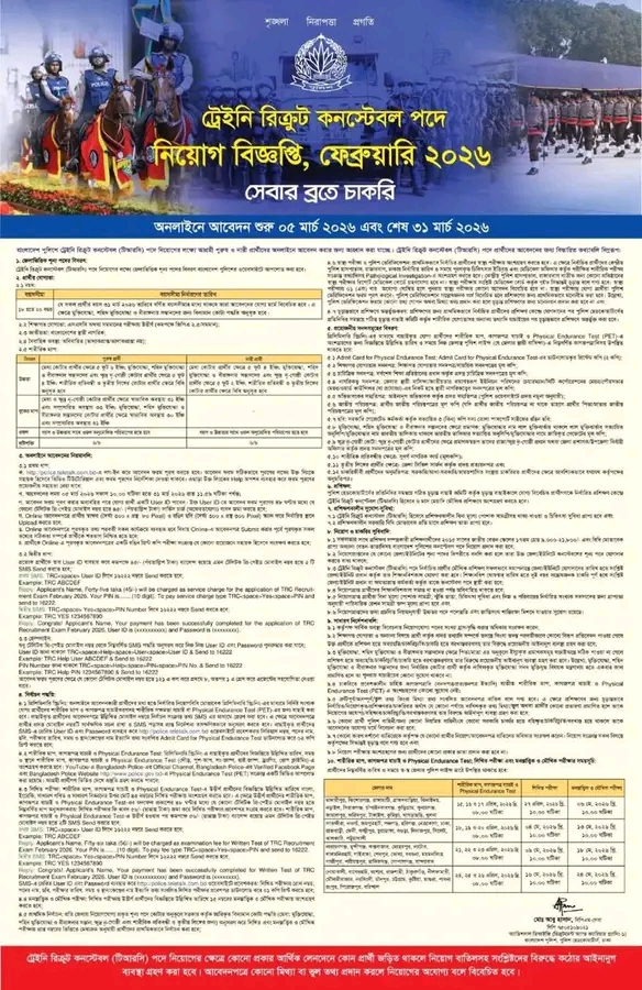 বাংলাদেশ পুলিশে নিয়োগ